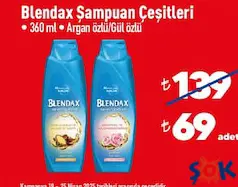 BLENDAX ŞAMPUAN ÇEŞİTLERİ 360 ML